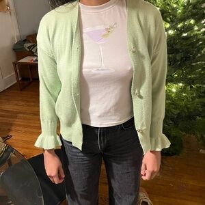 Mint green cardigan